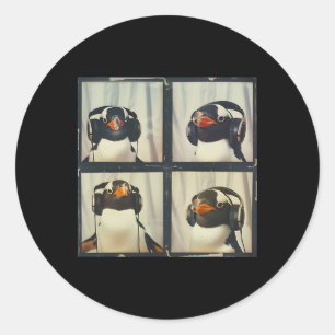 Adesivo Pinguim com defensores do ouvido Autismo Autismo