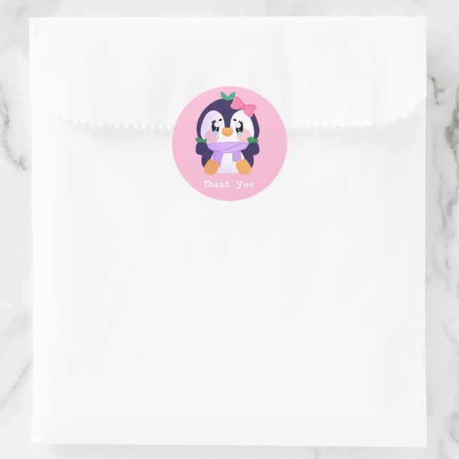 Adesivo Pinguim Cuto Simples (Bolsa)