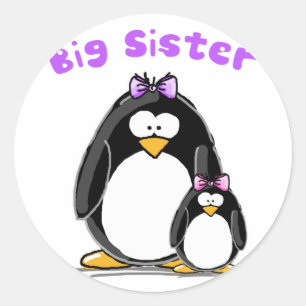 Adesivo Pinguim da irmã mais velha
