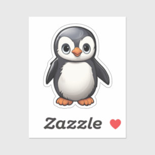 Adesivo Pinguim de desenho animado