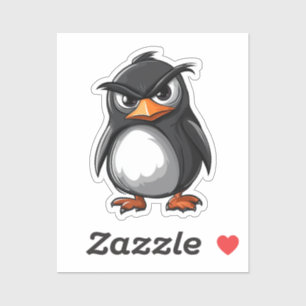 Adesivo Pinguim de desenho animado