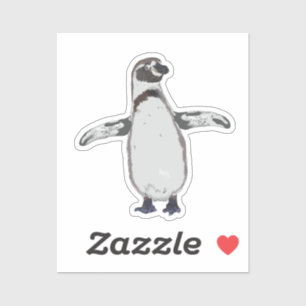 Adesivo Pinguim de desenho animado