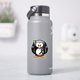 Adesivo Pinguim de Fita Preta