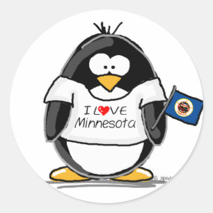 Adesivo Pinguim de Minnesota