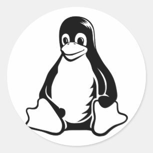 Adesivo Pinguim de Tux - (Linux, Open Source, Copyleft,