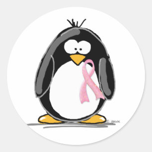 Adesivo Pinguim do cancro da mama