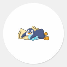 Adesivo Pinguim dormindo com Travesseiro