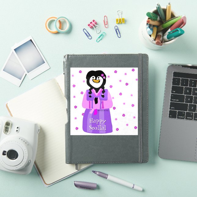 Adesivo Pinguim Feliz do Seollal (Capa para iPad)
