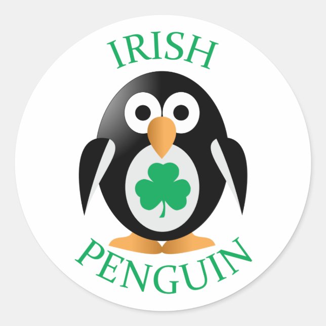 Adesivo Pinguim irlandês (Frente)