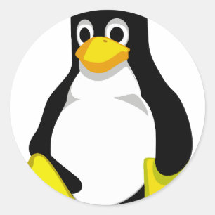 Adesivo Pinguim Linux Tux