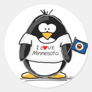 Adesivo Pinguim Minnesota