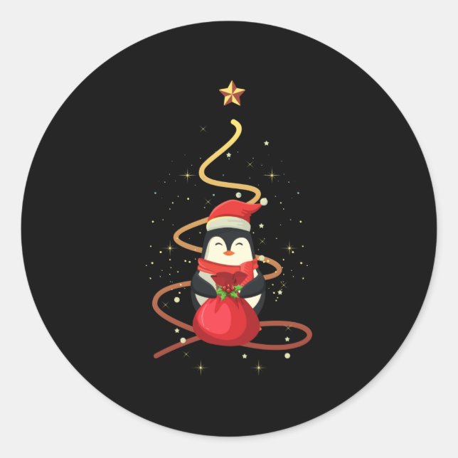 Adesivo Pinguim Natal (Frente)