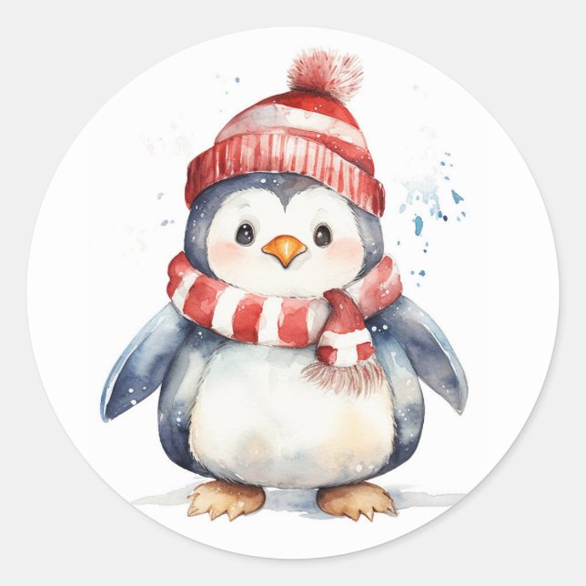 Adesivo Pinguim Natal (Frente)