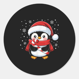 Adesivo Pinguim Natal Cana de Açúcar de Natal Inverno Meni