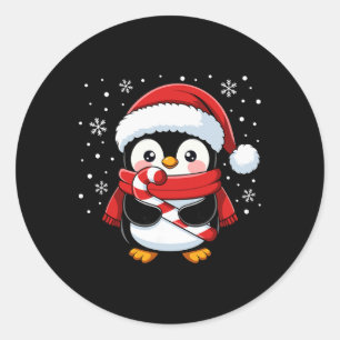 Adesivo Pinguim Natal Cana de Açúcar de Natal Inverno Meni