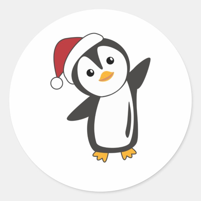 Adesivo Pinguim Natal Neve Pinguins de Pinguins (Frente)