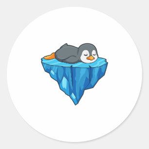 Adesivo Pinguim no gelo