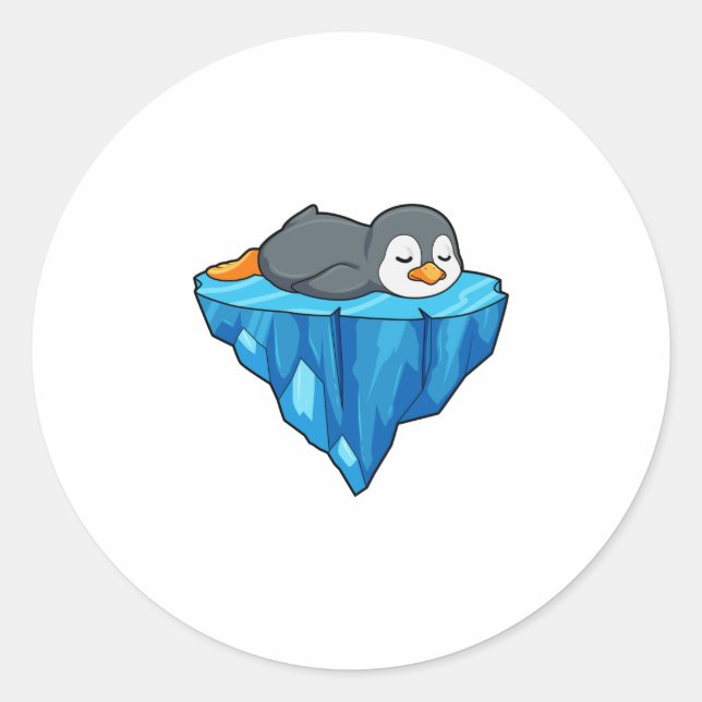 Adesivo Pinguim no gelo (Frente)