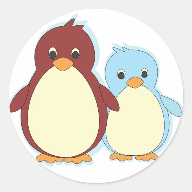 Adesivo Pinguim Paraíso (Frente)