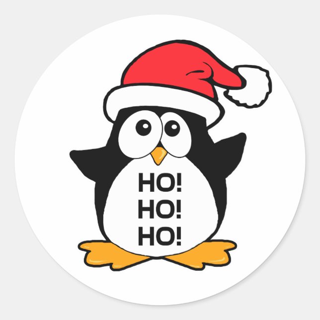 Adesivo Pinguim Pinguim Legal Ho Ho Ho Ho (Frente)