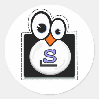 Adesivo Pinguim-Pinguim-Paqueta Linux