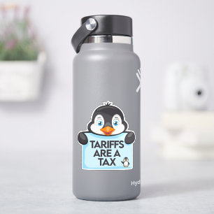 Adesivo Pinguim Tarifa de Meme Política Engraçado
