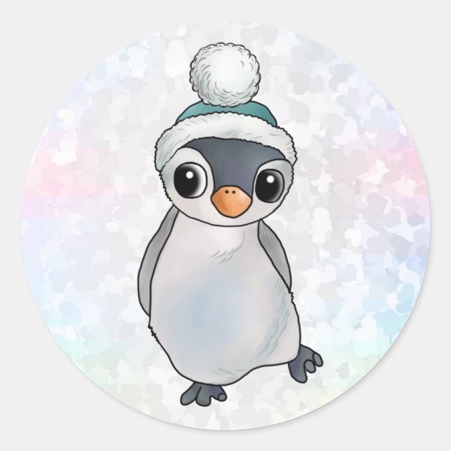 Adesivo Pinguin mit Mütze (Frente)