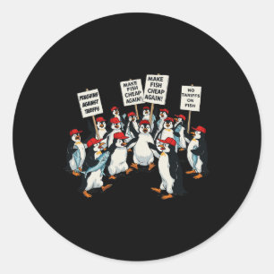 Adesivo Pinguins Contra Direitos Anti-Pautais De Penguin D
