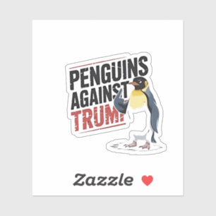 Adesivo Pinguins contra Trump Anti-Trump EUA