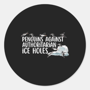 Adesivo Pinguins Engraçados Contra Buracos De Gelo Autorit