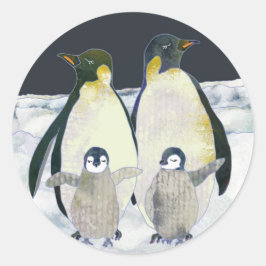 Adesivo Pinguins Imperadores na Antártica