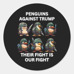 Adesivo Pinguins Irritados Contra Acalmar Sua Luta É Nosso
