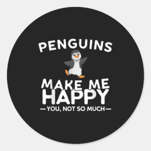 Adesivo Pinguins Me Fazem Feliz Você Não Tanto Pinguim Eng