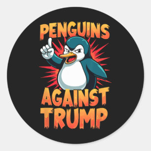 Adesivo Pinguins Pinguins Contra Pinguins Engraçados