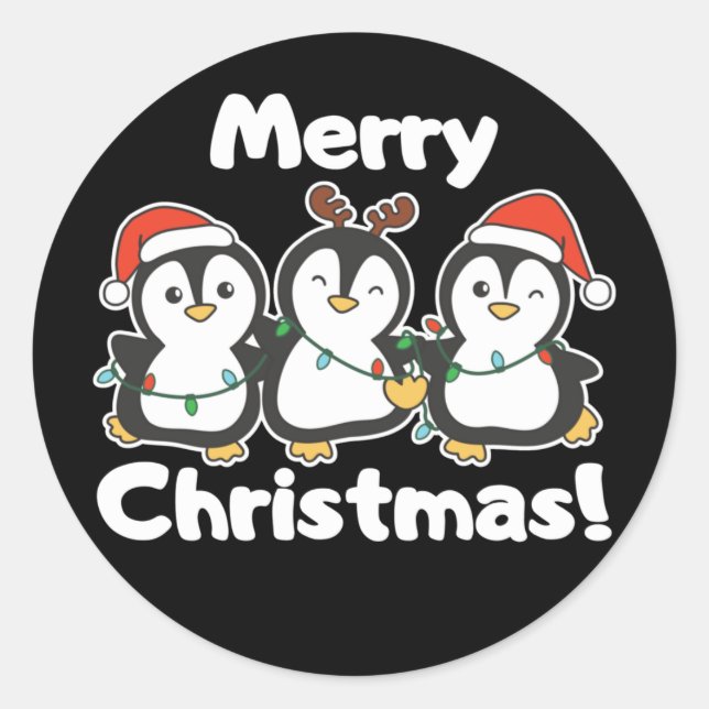 Adesivo Pinguins Pinguins Pinguins Clássicos Ro (Frente)
