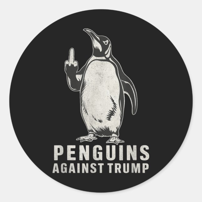 Adesivo Pinguins Pinguppers Para Cima Pinguins De Dedo Méd (Frente)