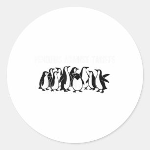 Adesivo Pinguins protestam contra Tarifas Engraçado Tar Pi