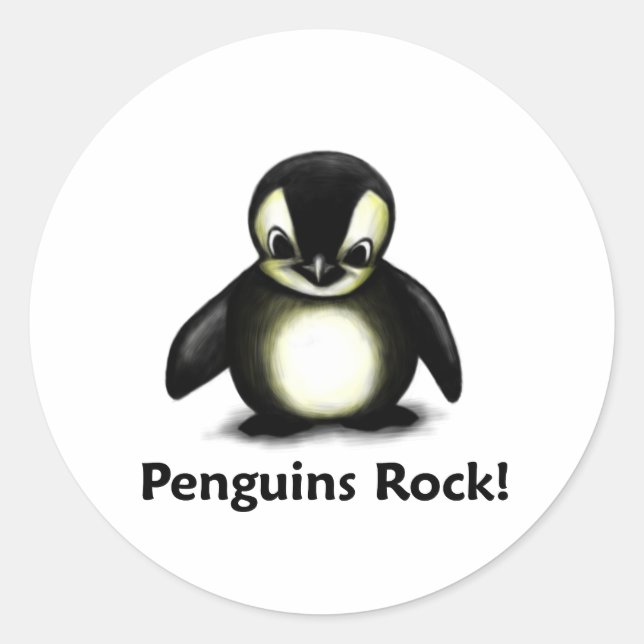 Adesivo Pinguins Rock! (Frente)