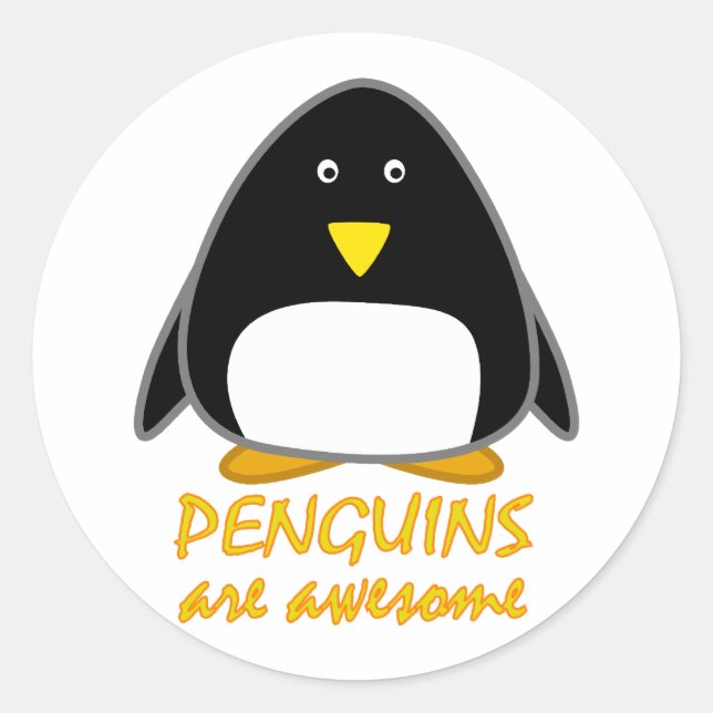 Adesivo Pinguins são incríveis (Frente)