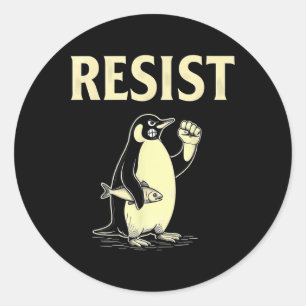 Adesivo Pinguins sarcásticos resistem a tarifas