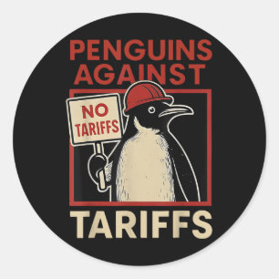 Adesivo Pinguins sem tarifas resistem a pinguins protestam