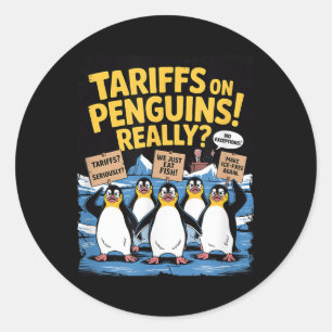 Adesivo Pinguins Tarifários Sobe Ouvem Res Engraçadas Da I