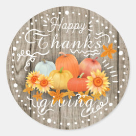 Adesivo Pinheiro de Abóbora de outono