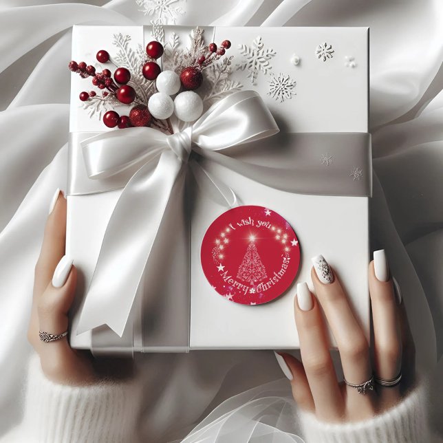 Adesivo Pinheiro de Natal Red Merry (Criador carregado)