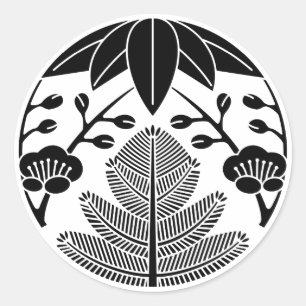 Adesivo Pinheiro,folhas de bambu,ume