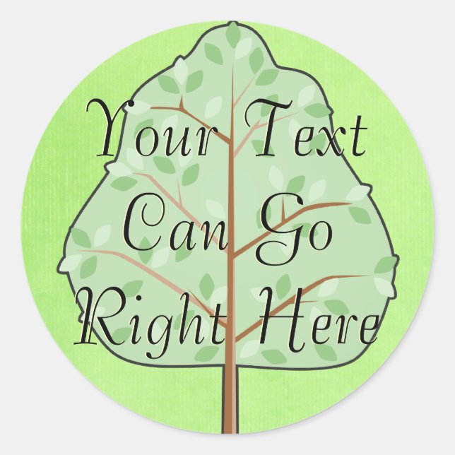 Adesivo Pinheiros de árvores de madeira (Frente)