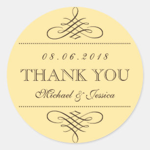 Adesivo Pinheiros de Casamento de Enxertos Amarelos