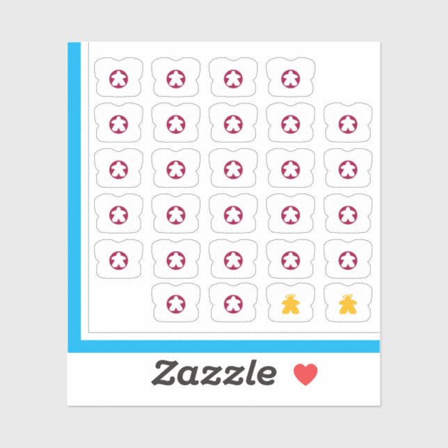 Adesivo Pinheiros de chá - Gal de jogos de Conselho (Folha)