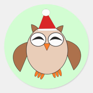 Adesivo Pinheiros de coruja de Natal