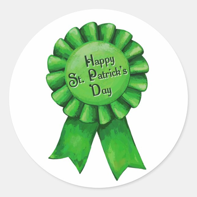 Adesivo Pinheiros de Dia de São Patrício felizes (Frente)